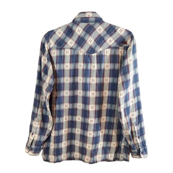 Mountain Khakis Embroidered Plaid Long Sleeve Button-front Shirt Women's M - Picture 4 of 6